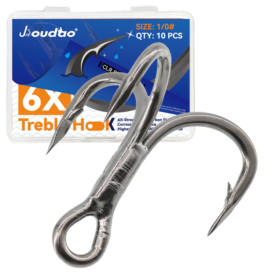 6X Fishing Treble Hook 10Pcs T - Fishing Hook Offset บทวิจารณ์และราคา