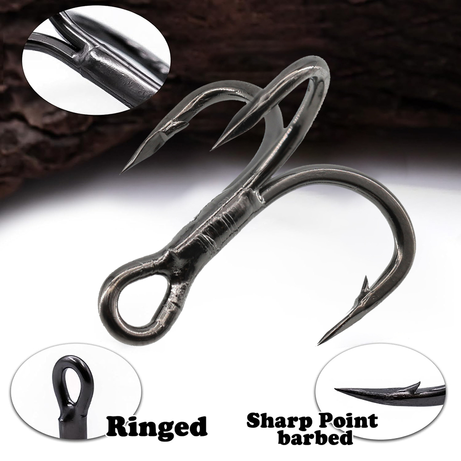 6X Fishing Treble Hook 10Pcs T - Fishing Hook Offset บทวิจารณ์และราคา