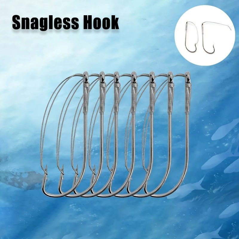20/40Pcs Weedless Offset Worm  - Fishing Hook Weedless บทวิจารณ์และราคา
