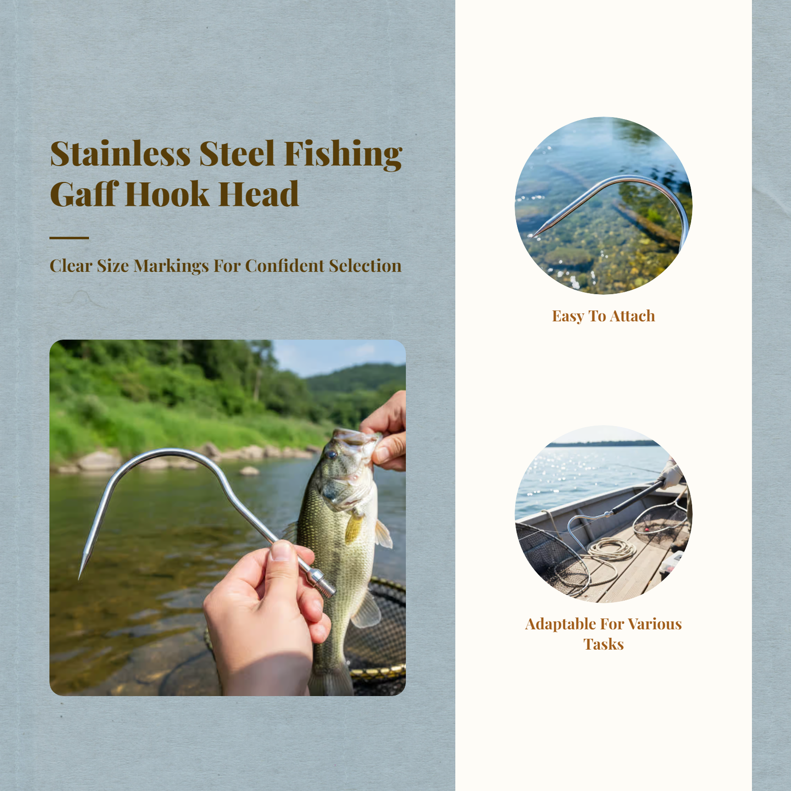 Fishing Sickle Head Stainless  - Fishing Hook Size บทวิจารณ์และราคา