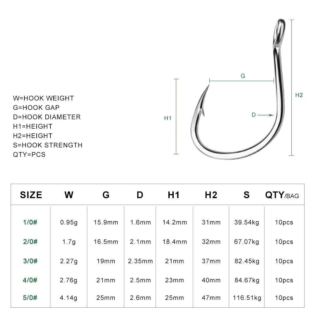 Ring Eye Fishhooks Fishing Hoo - Fishing Hook Circle บทวิจารณ์และราคา