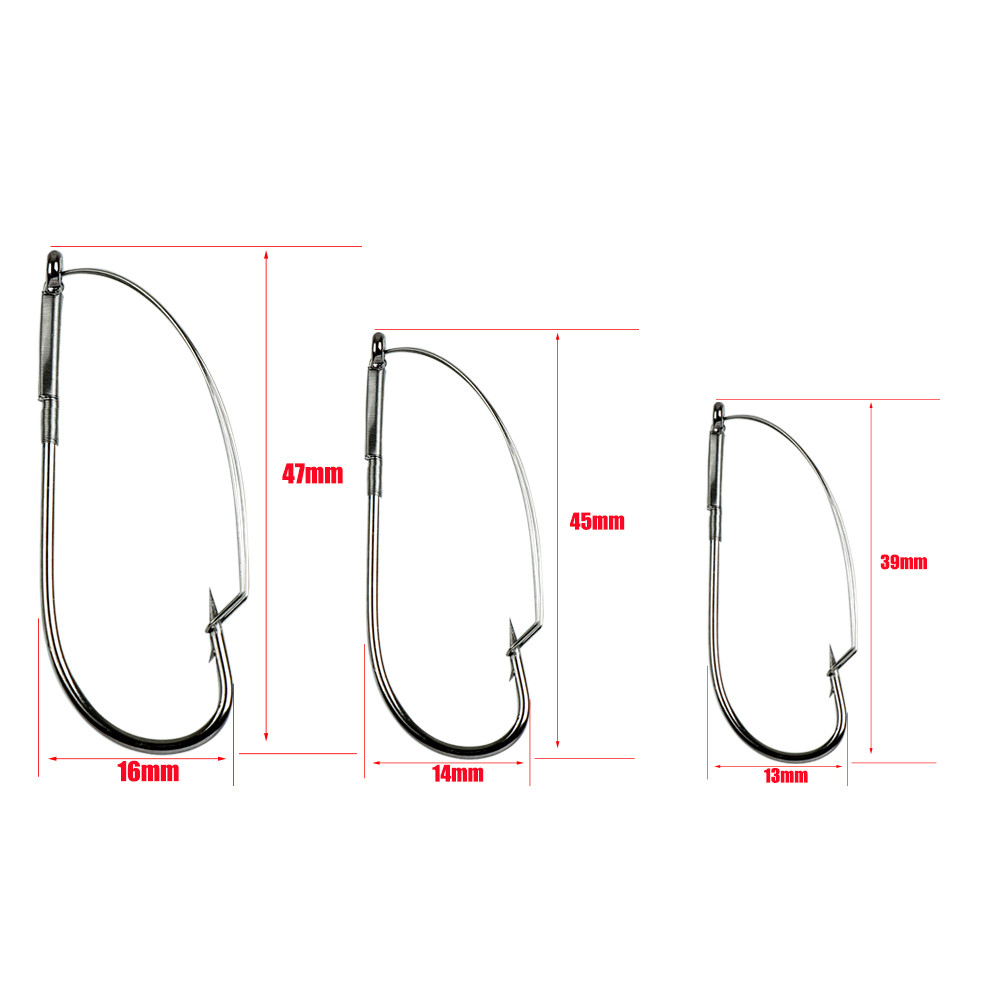 10Pcs/box Fishing Wacky Weedle - Fishing Hook Weedless บทวิจารณ์และราคา