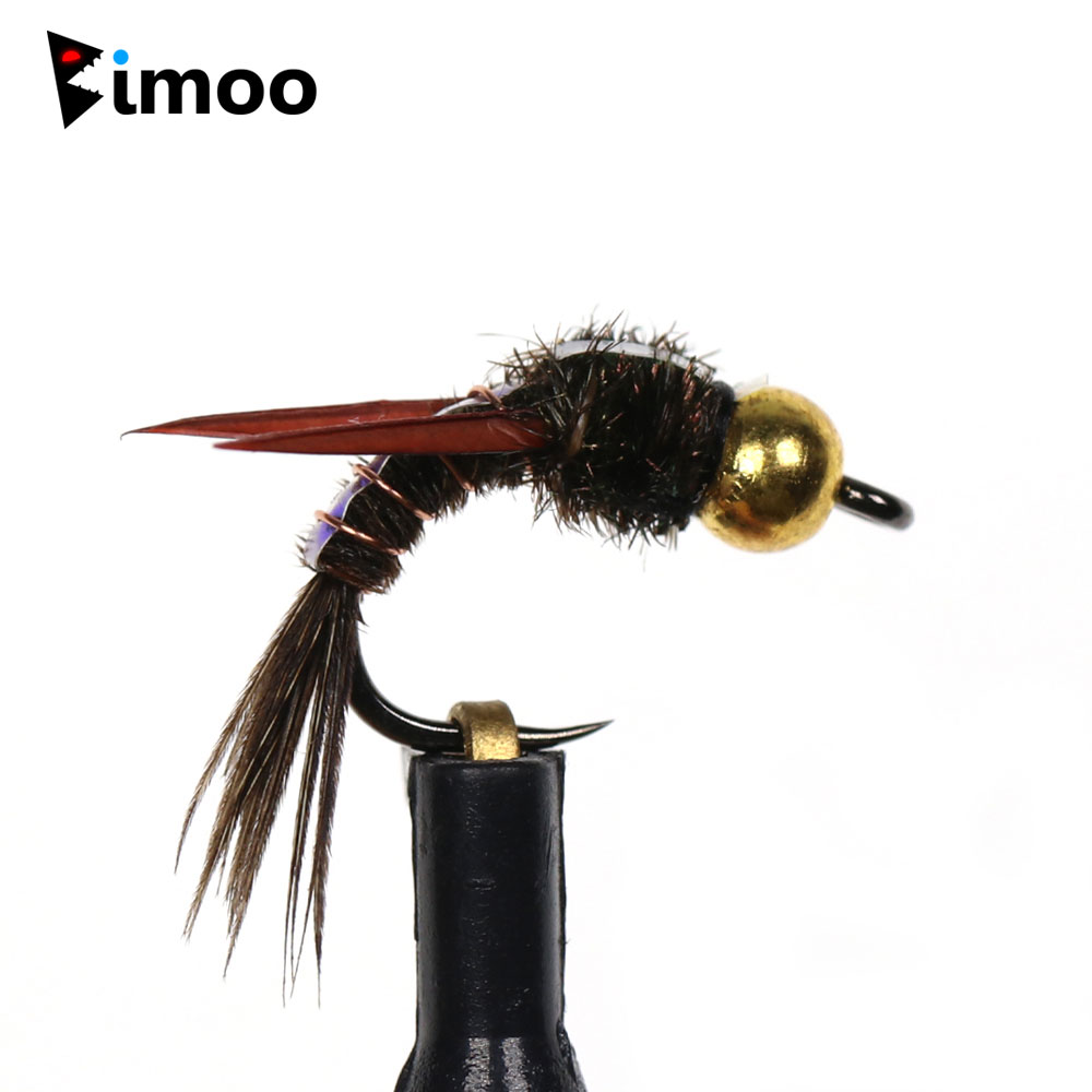 Bimoo 8pcs Brass Beadhead Evil - Fishing Hook Barbless บทวิจารณ์และราคา