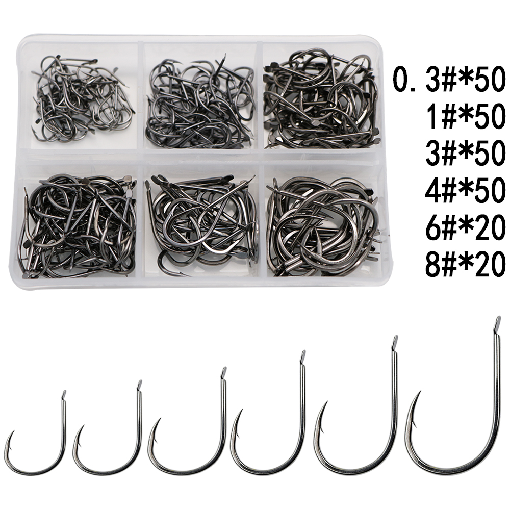 240pcs/box Barbed Fishing Hook - Fishing Hook Assortment บทวิจารณ์และราคา