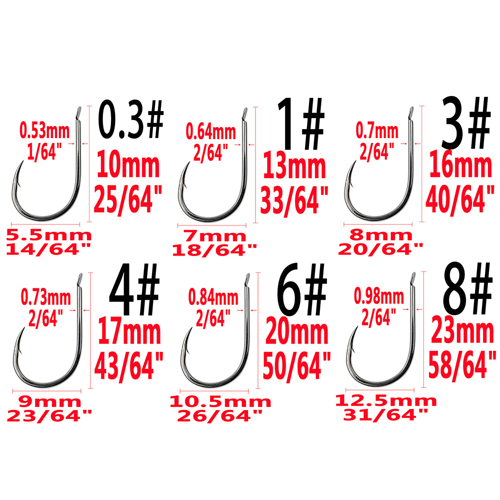 240pcs/box Barbed Fishing Hook - Fishing Hook Assortment บทวิจารณ์และราคา