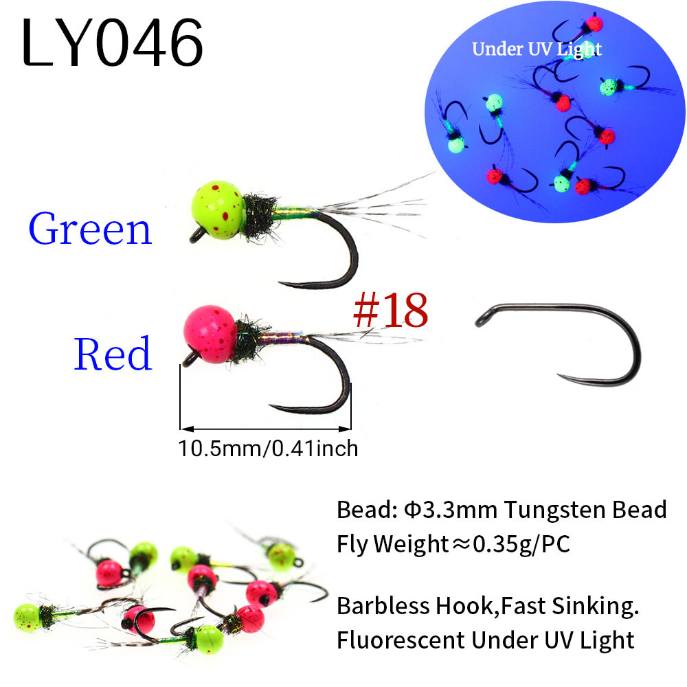 6PCS Fast Sinking Perdigon Eur - Fishing Hook Barbless บทวิจารณ์และราคา