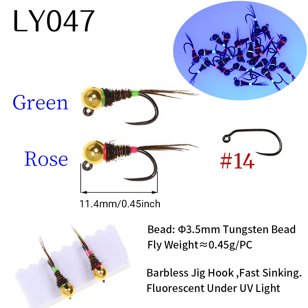 6PCS Fast Sinking Perdigon Eur - Fishing Hook Barbless บทวิจารณ์และราคา