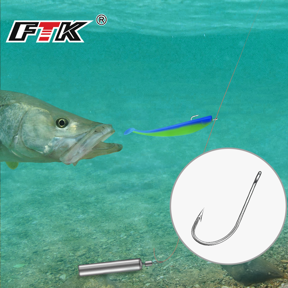 FTK Fishing Hooks 1-10#50PCS 1 - Fishing Hook Offset บทวิจารณ์และราคา