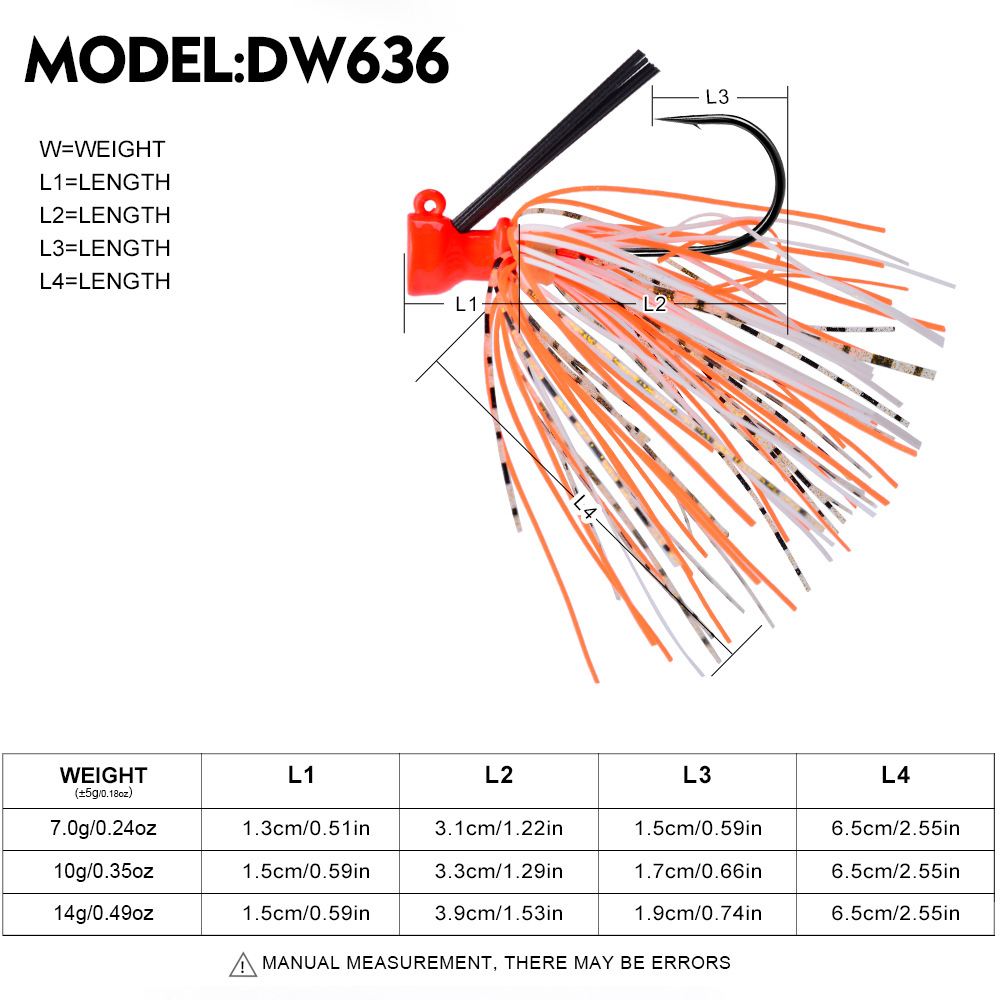 7G 10G 14G Jig Hook Fishing Lu - Fishing Hook Weedless บทวิจารณ์และราคา