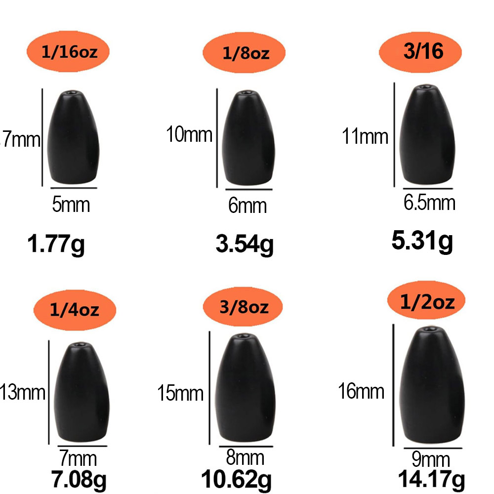 Tungsten Steel Fishing Weights - Fishing Hook Jig บทวิจารณ์และราคา