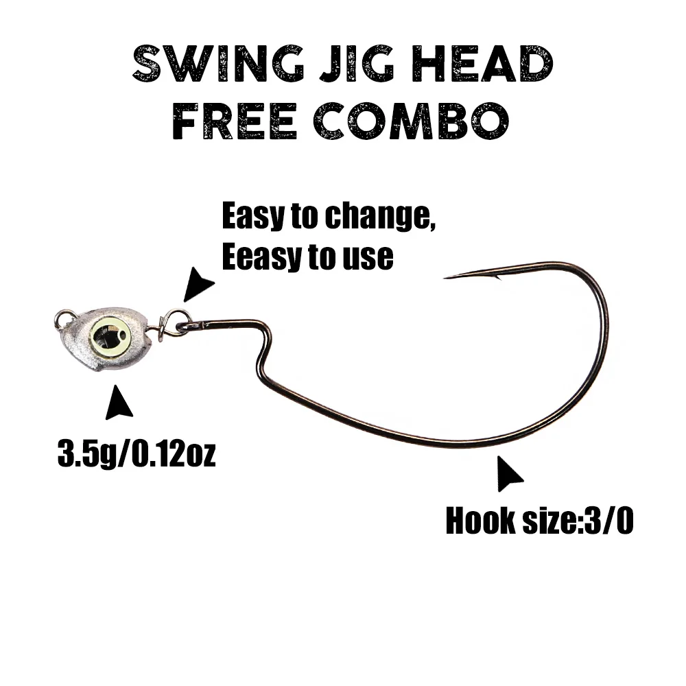 B&U Swing Jig head cheburashka - Fishing Hook Jig บทวิจารณ์และราคา