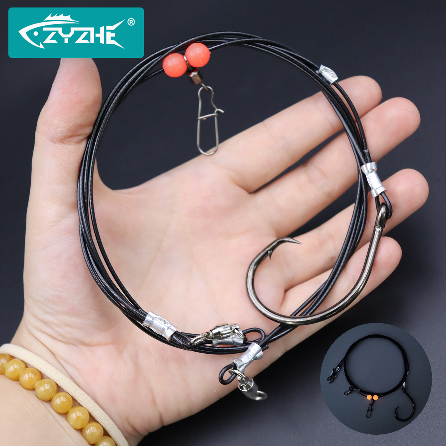 ZYZHE 1pc Sea Fishing Rigs Wit - Fishing Hook Circle บทวิจารณ์และราคา