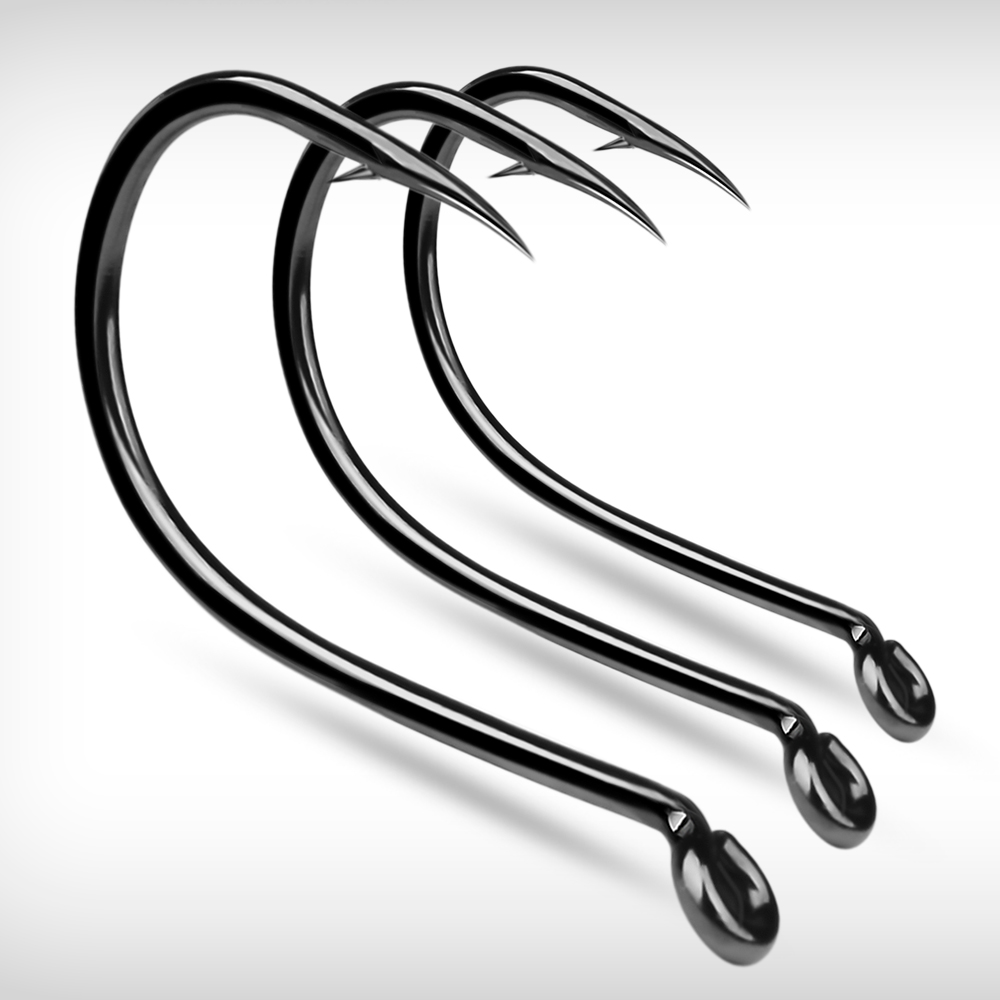 KATYUSHA  100PCS J Hooks 1/0-2 - Fishing Hook Offset บทวิจารณ์และราคา