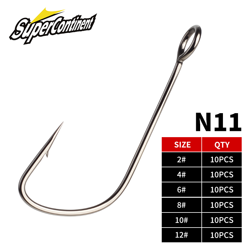 Supercontinent 2#-12# 10pcs Ba - Fishing Hook Offset บทวิจารณ์และราคา