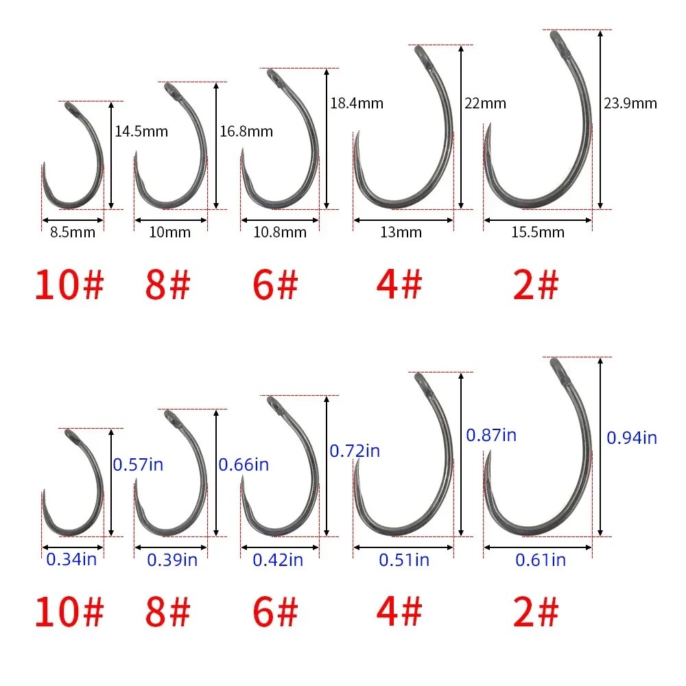 Hirisi 50pcs Coating High Carb - Fishing Hook Barbless บทวิจารณ์และราคา