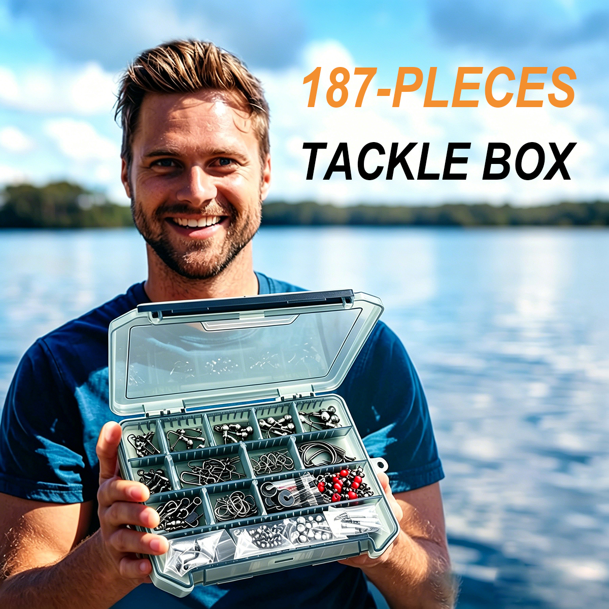 187pcs Fishing Accessories Kit - Fishing Hook Box บทวิจารณ์และราคา
