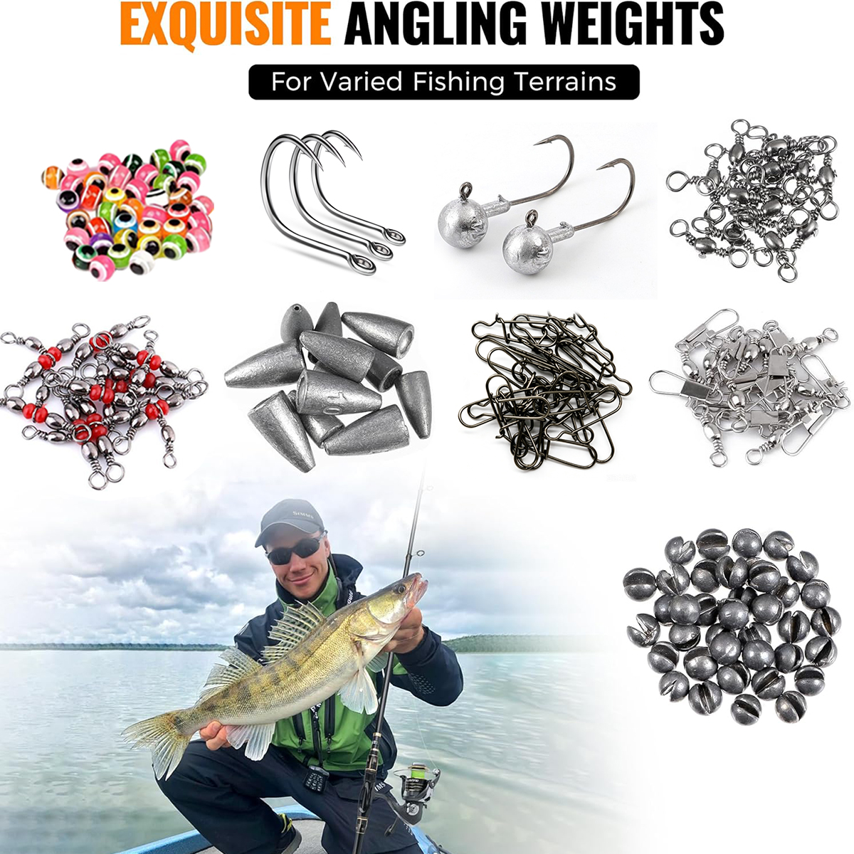 187pcs Fishing Accessories Kit - Fishing Hook Box บทวิจารณ์และราคา