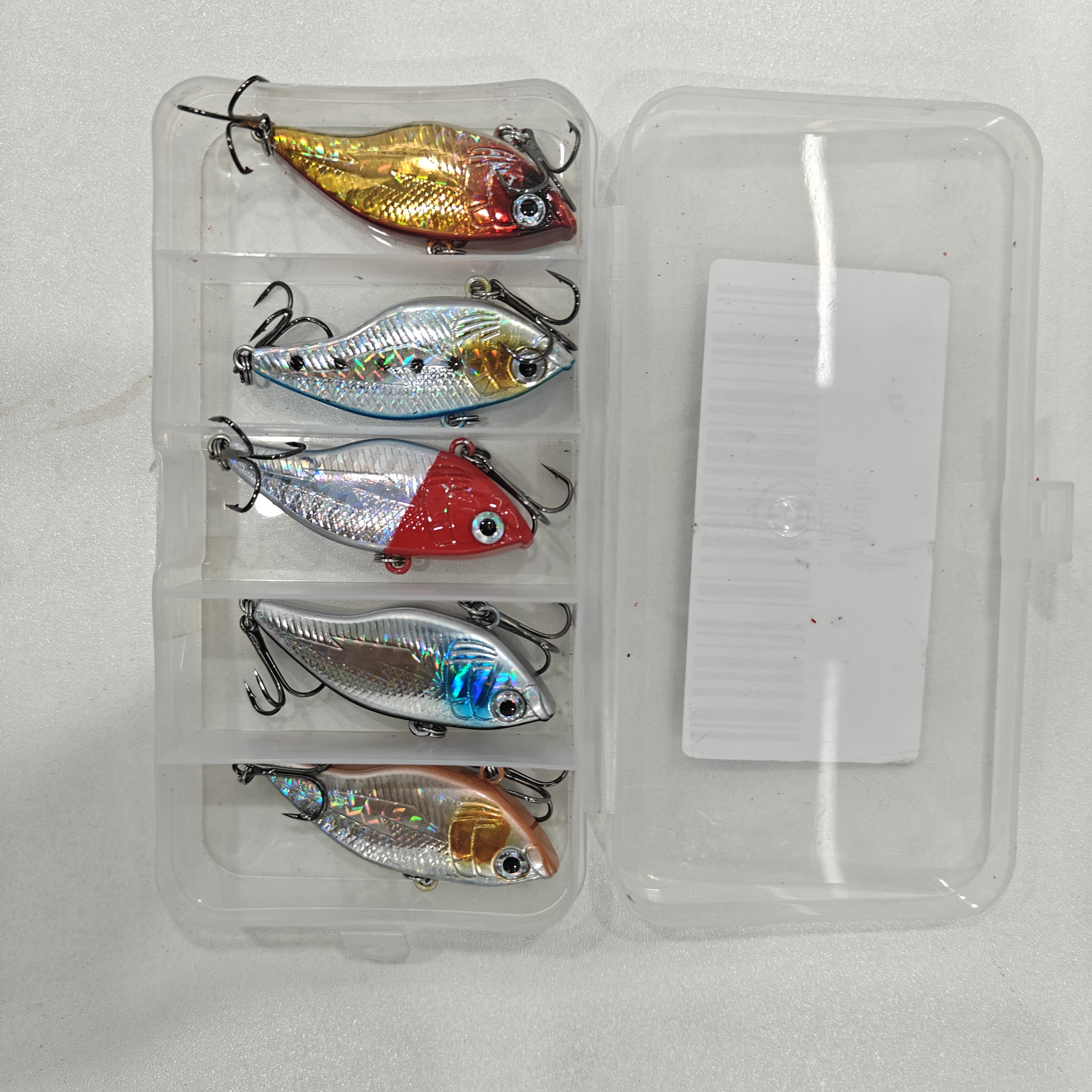 5Pcs VIB Fishing Lure Lipless  - Fishing Hook Treble บทวิจารณ์และราคา